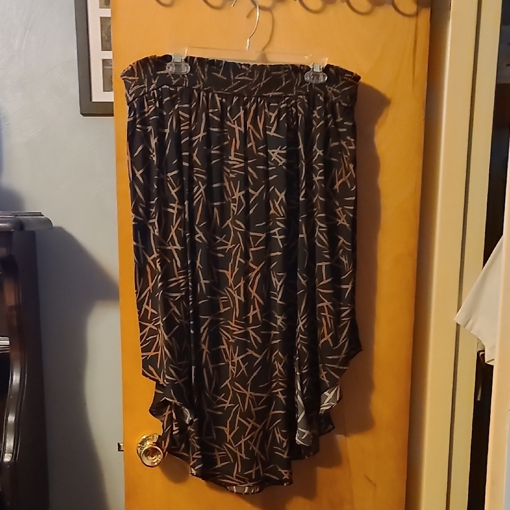 Stylish Black and Brown Women's Skirt